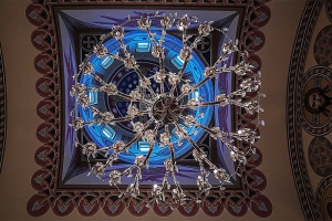 Св. Крест (фреска в барабане купола). Иконописная мастерская Палехский образ